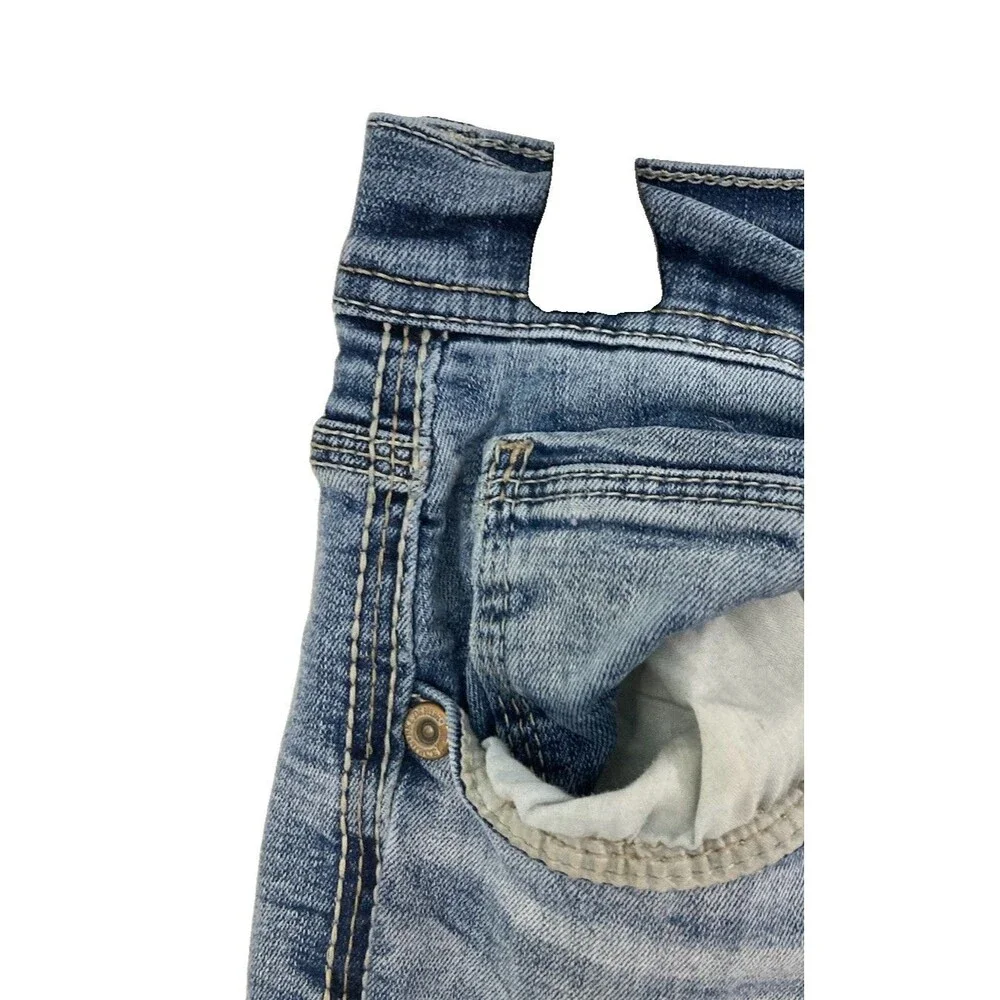 Men's BKE Jake Jeans Straight Leg Light Wash Blue Size 32x34